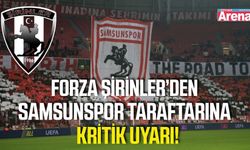 Forza Şirinler duyurdu: “Samsunspor tribünü sizlerin reklam panosu değildir”