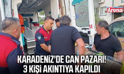 Karadeniz'de can pazarı! 3 kişi akıntıya kapıldı