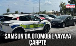 Samsun'da otomobil yayaya çarptı!