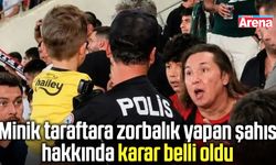 Minik taraftara tribünde zorbalık yapan şahsa karar çıktı