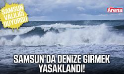 Samsun'da denize girmek yasaklandı!