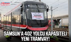 Samsun'a 402 yolcu kapasiteli yeni tramvay!