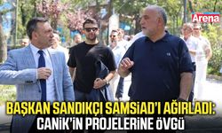 Başkan Sandıkçı SAMSİAD’ı ağırladı: Canik’in projelerine övgü
