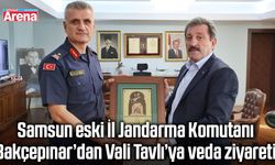 Samsun İl Jandarma Komutanı Bakçepınar’dan Vali Tavlı’ya veda ziyareti