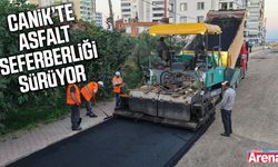 Canik’te asfalt seferberliği sürüyor