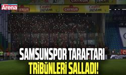 Samsunspor taraftarı Rize’de tribünleri salladı
