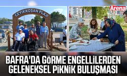 Bafra'da görme engellilerden geleneksel piknik buluşması
