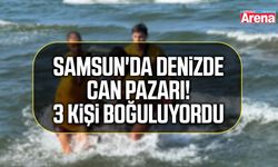 Samsun'da denizde can pazarı! 3 kişi boğuluyordu