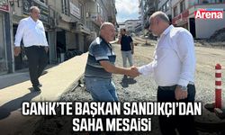 Canik’te Başkan Sandıkçı’dan saha mesaisi