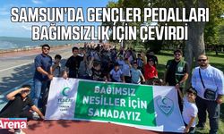 Canik'te gençler sağlıklı yaşam için pedal çevirdi