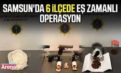 Samsun'da 6 ilçede eş zamanlı operasyon!