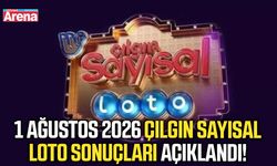 1 Ağustos 2026 Çılgın Sayısal Loto sonuçları açıklandı!