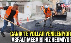 Canik'te yollar yenileniyor! Asfalt mesaisi hız kesmiyor