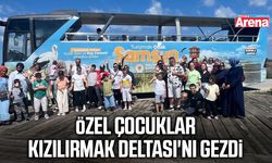 Samsun'da özel çocuklar Kızılırmak Deltası'nı gezdi