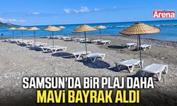 Samsun'da bir plaj daha mavi bayrak aldı