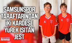 Samsunspor taraftarından iki kardeşe yürek ısıtan jest