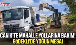 Canik’te mahalle yollarına bakım! Gödekli’de yoğun mesai