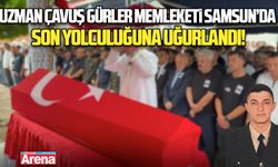 Uzman Çavuş Gürler, memleketi Samsun’da son yolculuğuna uğurlandı