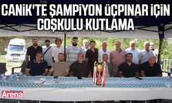 Canik'te şampiyon Üçpınar için coşkulu kutlama