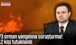 73 orman yangınına soruşturma! 12 kişi tutuklandı