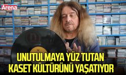 Samsun’da unutulmaya yüz tutan kaset kültürünü yaşatıyor