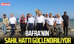 Bafra’nın sahil hattı güçlendiriliyor