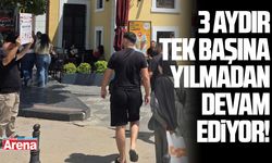 3 aydır tek başına Samsun'da İsrail'i protesto ediyor