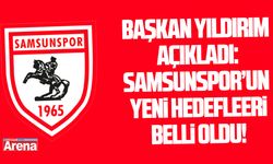 Samsunspor'un yeni hedefleri belli oldu