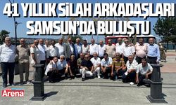 41 yıllık silah arkadaşları Samsun’da buluştu