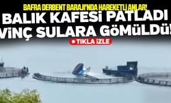 Bafra Derbent Barajı'nda balık kafesi patladı!