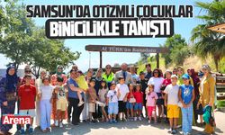 Samsun'da otizmli çocuklar binicilikle tanıştı