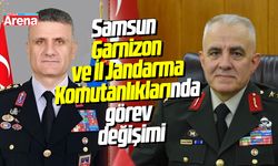 Samsun Garnizon ve İl Jandarma Komutanlıklarında görev değişimi