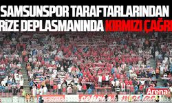 Samsunspor taraftarlarından Rize deplasmanında kırmızı çağrı