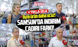 Aynı ürün daha ucuz! Samsun'da indirim çadırı farkı