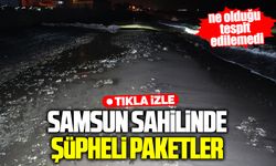 Samsun sahilinde şüpheli paket paniği