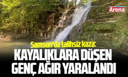 Samsun'da talihsiz kaza: Kayalıklara düşen genç ağır yaralandı