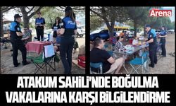 Atakum Sahili'nde boğulma vakalarına karşı bilgilendirme