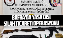 Bafra'da yasa dışı silah ticareti operasyonu
