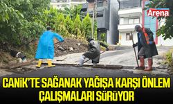 Samsun Canik’te sağanak yağışa karşı önlem çalışmaları sürüyor