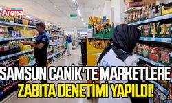 Samsun Canik'te marketlere zabıta denetimi