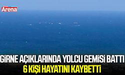 Girne açıklarında yolcu gemisi battı, 6 kişi hayatını kaybetti