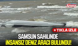 Samsun sahilinde insansız deniz aracı