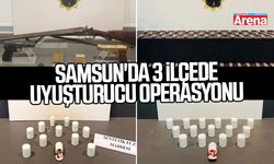 Samsun'da o ilçelerde uyuşturucu operasyonu
