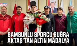 Samsun’un Gururu Buğra Aktaş’tan Altın Madalya