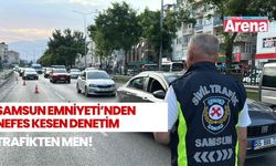 Samsun'da nefes kesen korsan taksi denetimi