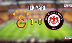 Galatasaray - Çorum FK maçında ilk yarı: 0-0