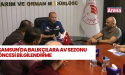 Samsun'da balıkçılar av sezonu öncesi bilgilendirildi
