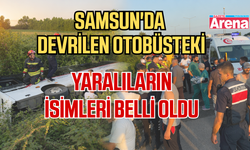 Samsun'da devrilen otobüste yaralananların isimleri belli oldu