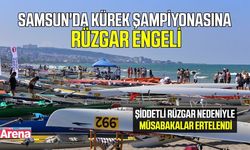 Samsun'da kürek şampiyonası rüzgar nedeniyle ertelendi