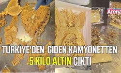 Türkiye'den Bulgaristan'a giden kamyonetten 5 kilo altın çıktı